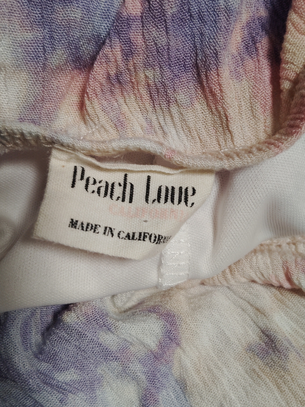 Peach Love Tie-Dye Romper Sz-S - Picture 4 of 4